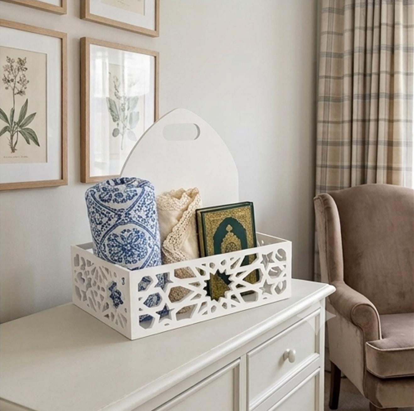 Boîte Design & Élégante pour Tapis de Prière
