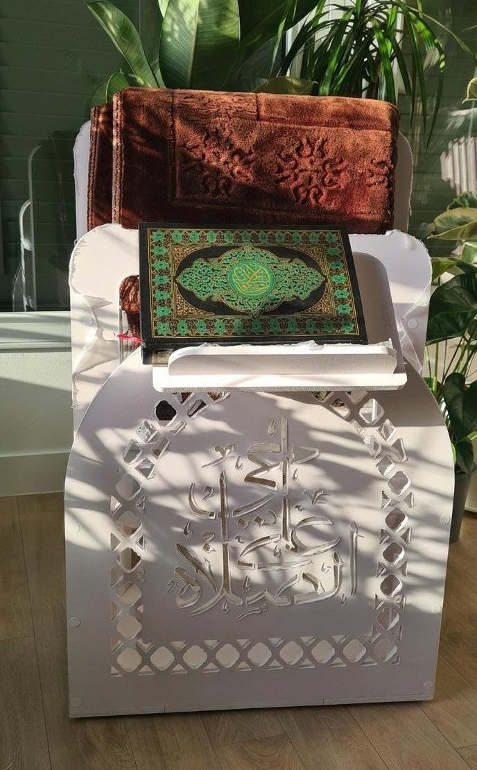 Grand Support de tapis Prière et Coran
