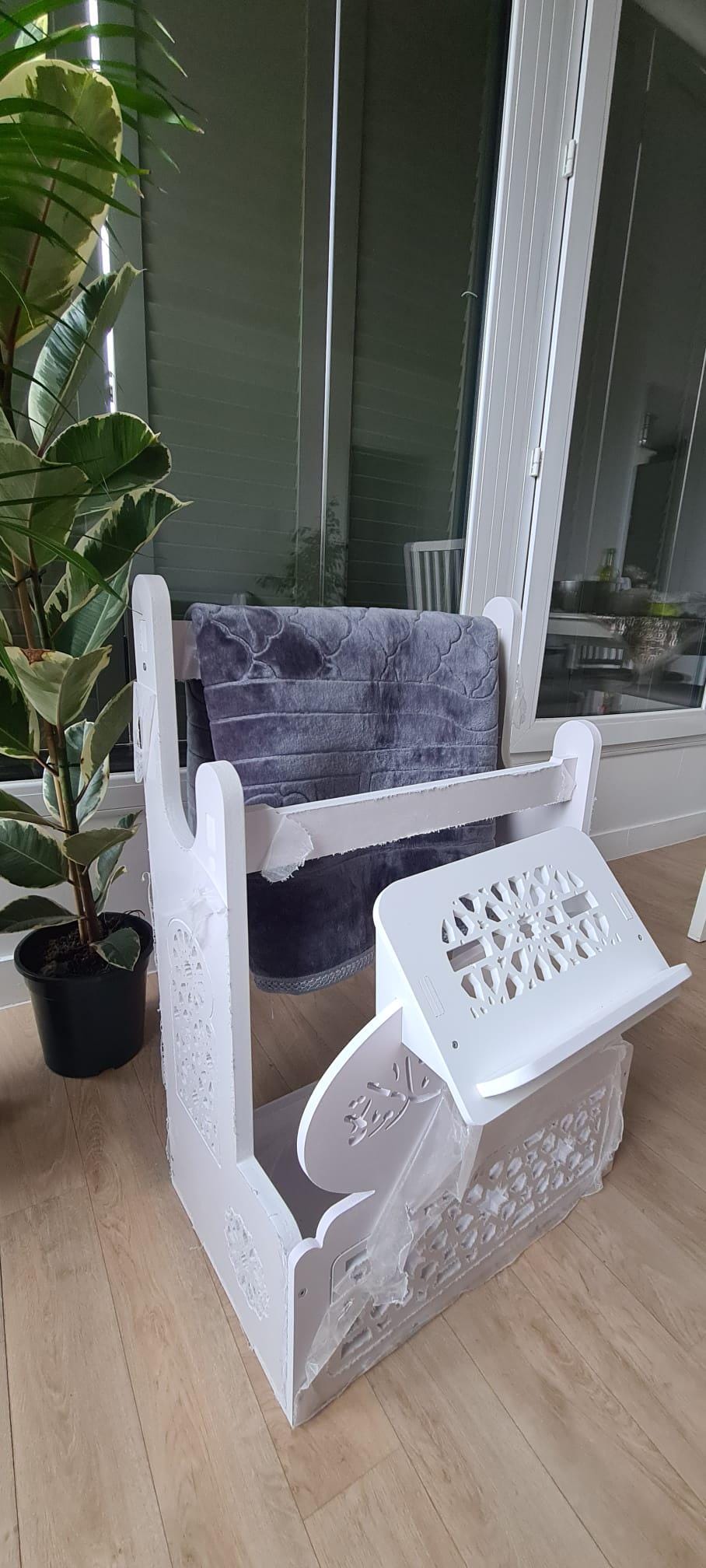 Support Ergonomique pour Tapis avec Porte-Coran