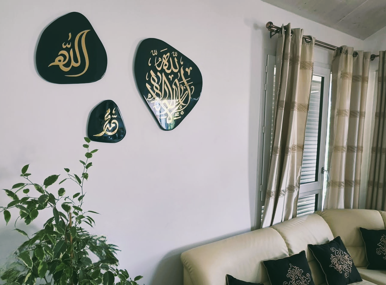 Magnifique décoration murale en résine